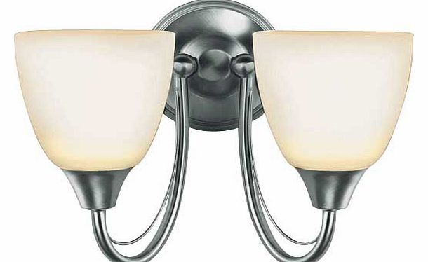 Unbranded Symphony Twin Wall Light - Brushed Chrome