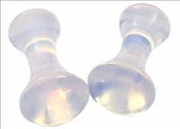 Unbranded Synthetic Opal Round Dumbbell Cufflinks by
