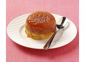 A fluffy sponge with golden syrup sauce.