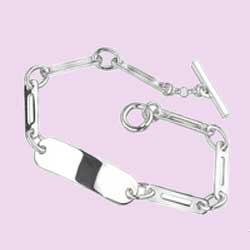 T Bar ID Bracelet
