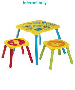 Unbranded Table and 2 Stools