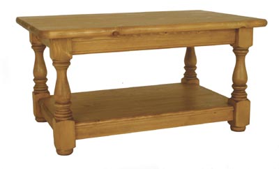 3FT x 2FT COFFEE TABLE WITH SHELF.ALSO AVAILABLE IN 2FTx2FT AT 112 AND 4FTx2FT AT 150