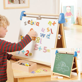 Unbranded Table Top Magnetic Easel