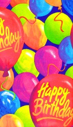 Tablecover (1.3m x 2.5m) - Painted Balloons