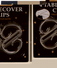 Unbranded Tablecover Clips Pk4 Clear