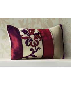 Unbranded Taffeta Scroll Boudoir Cushion