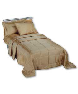 Taffeta bed in a bag set. Includes duvet cover, 1