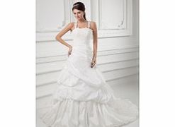 Unbranded Taffeta Strapless Irregularly Pleated Beaded