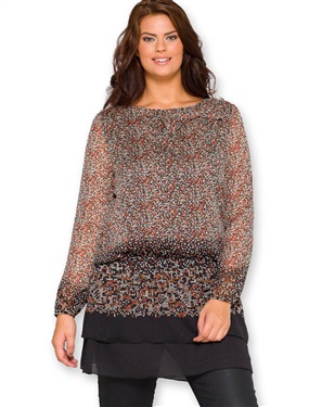 Unbranded Taillissime Voile Ditsy Floral Print Blouse