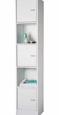 Unbranded Tall Bathroom Storage Unit - White