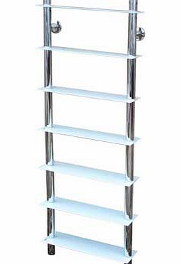 Unbranded Tall Shelving Unit - Clear Glass