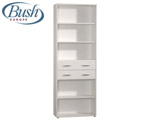 Unbranded Tall white storage unit 2drwrs