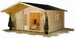 Unbranded Talo Log Cabin: 15`x12` (4.76x3.80m) - Natural Pine