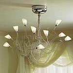 Ceiling Light 12V Halogen. Size approx. 40cms. to 70cms. (dependent on configuration). Requires 10