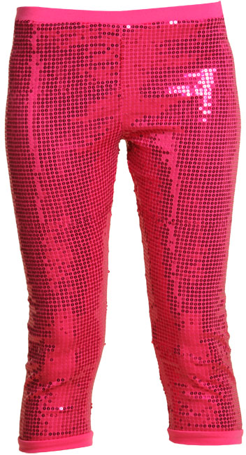 Unbranded Tania cropped pink sequin leggings