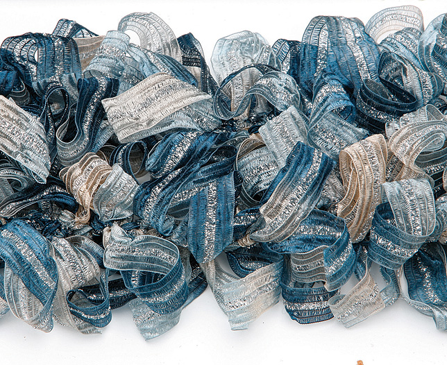 Unbranded Tape Boa Scarf - Blue