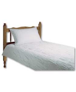 Tape Squiggle Single Duvet Cover Set - White