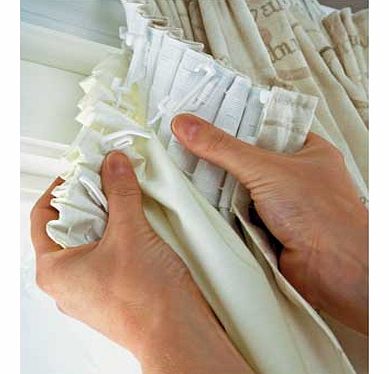 These easy-fit tape top. linings in ivory can be easily attached to the back of your curtains. Made from 50% cotton and 50% polyester. Depth of header tape: 1 inch. Size 168cm (66 inches) wide by 178cm (70 inches) drop. Machine washable at 30?C. EAN: