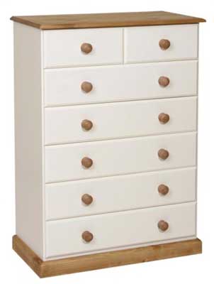 Unbranded Tarka painted Chest of Drawers 2 over 5 drawer