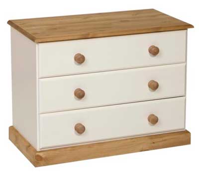 Unbranded Tarka painted Chest of Drawers 3 drawer