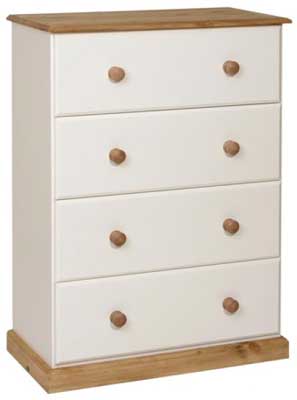 Unbranded Tarka painted Chest of Drawers 4 deep drawers