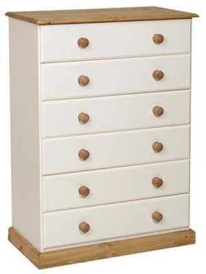 Unbranded Tarka painted Chest of Drawers 6 drawer