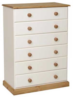 Unbranded Tarka painted Chest of Drawers 6 drawer