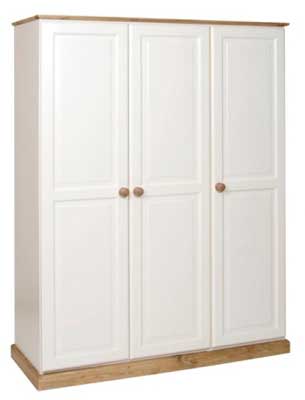 Unbranded Tarka painted Triple Wardrobe Full Hanging