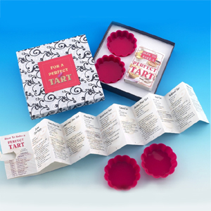 Unbranded Tart Recipes and 2 Baking Cases - Gift for a