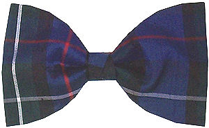 Unbranded Tartan Bow Tie - MacKenzie (Blue)
