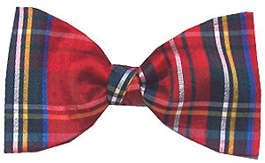Unbranded Tartan Bow Tie - Royal Stuart (Red)