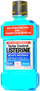 Tartar Control CleanMint Listerine Mouthwash 250ml Health and Beauty