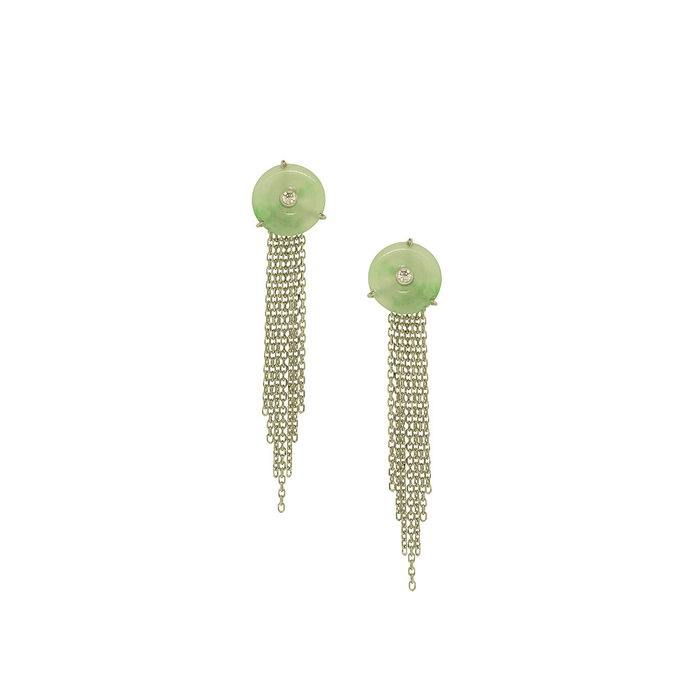 Unbranded Tassel Earrings - White Gold