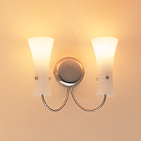Tauro Double Wall Light Satin Nickel Finish