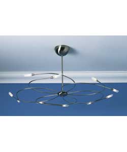Taurus 10 Light Pendant - Chrome Finish