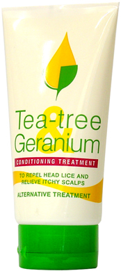 Alternative Treatment to repel head lice and relieve itchy scalps Tea-tree & Geranium Conditioning