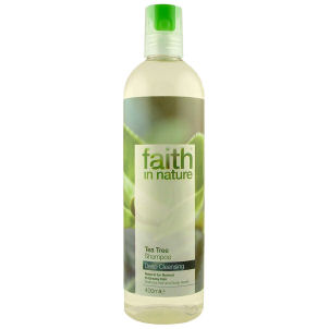 This tea tree shampoo, by Faith in Nature, uses tea tree oil combined with orange and lime oils for 