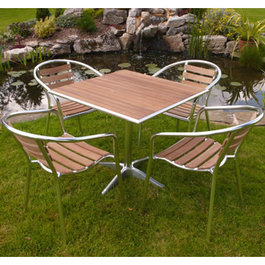 The bistro or cafe furniture set has become increasingly popular with pubs 