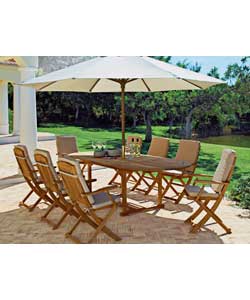 Unbranded Teakwood 8 Seater Patio Set