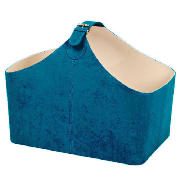 Unbranded Teal faux suede magazine rack