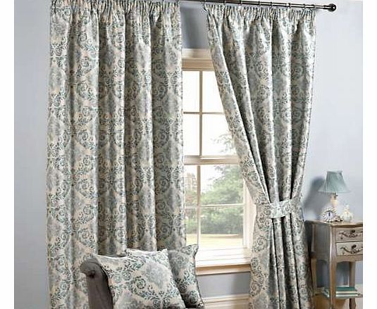 Unbranded Teal Florence Standard Header Curtain