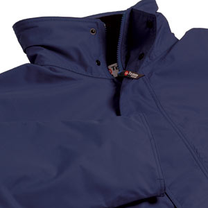 This Teamwear Stowe jacket is 100 waterproof and has breathable taped seams perfect for those dismal