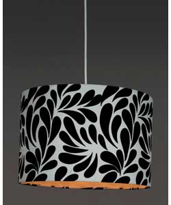 Unbranded Teardrop Black and White 30cm Shade