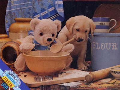 Cardboard jigsaw puzzle