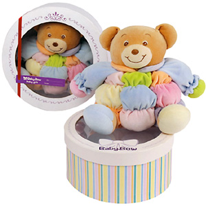 Unbranded Teddy Bear with Gift Box - Patchwork Bear
