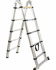 This telescopic ladder extends to as long as 5 2�, yet compacts right down after use to stow easily in a cupboard or car boot and, weighing just 11.7kg, its easy to carry around. Best of all, it opens and locks rung by rung, so you can extend it to a