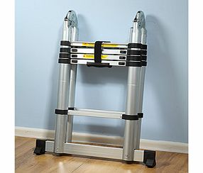 This telescopic ladder extends to as long as 86 (2.61m), yet compacts right down after use to stow easily in a cupboard or car boot and, weighing just 6.8kg, its easy to carry around. Best of all, it opens and locks rung by rung, so you can extend i