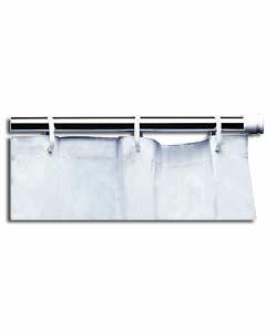 Unbranded Telescopic Rail and Shower Curtain