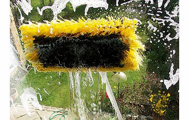 No more wobbly ladders or having to lean out of upstairs windows. This lightweight telescopic window cleaner extends to reach upper floor windows and conservatory roofs in safety. Better still, it attaches to your hose so you get a continuous supply 