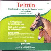 Unbranded Telmin Granules for Horses (2 x 20g)